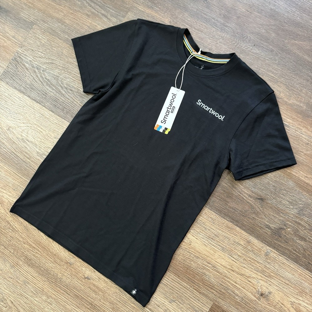 Smartwool Unisex Dawn Rise Graphic Shirt Sz XXS Black S/S NWT Hiking Outdoor